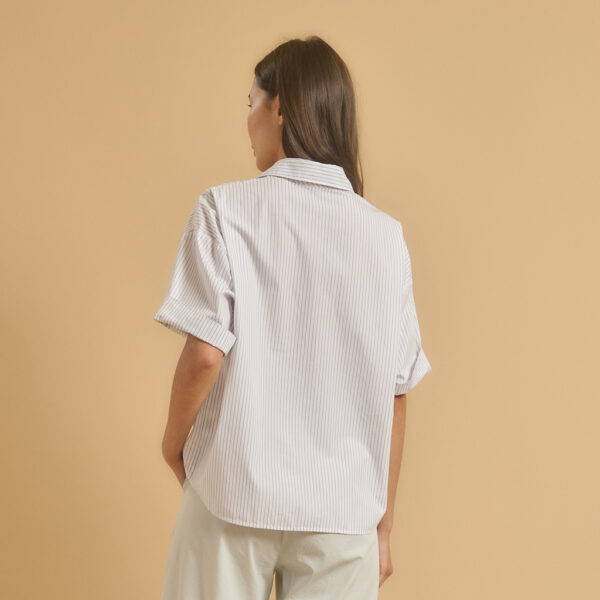 TOP TIFANA sh. sleeve striped white - DIEGA - Image 2