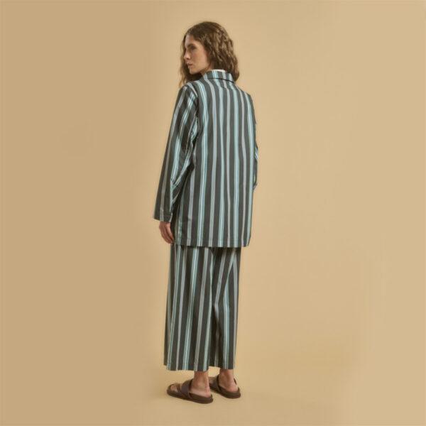 Jacket VESTE VOUZIETO striped blue green - DIEGA - Image 3