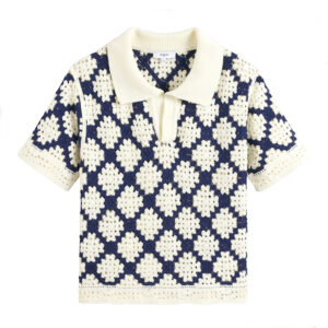 Pullover PERISOL Crochet Navy/ white - SUNCOO