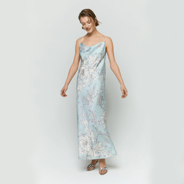 Slip dress GOLIA light blue - iBLUES - Image 2
