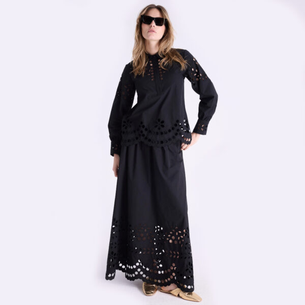 Shirt embroidered black - NOTSHY - Image 4