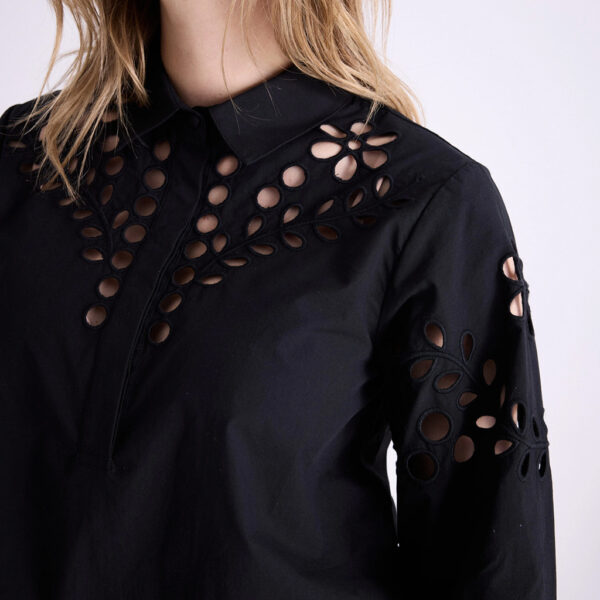 Shirt embroidered black - NOTSHY - Image 3