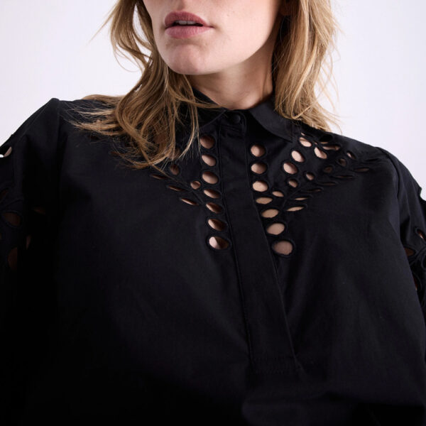 Shirt embroidered black - NOTSHY - Image 6