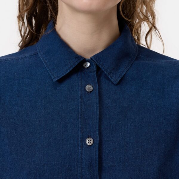 Shirt sh sleeve denim blue - CLOSED - Image 5