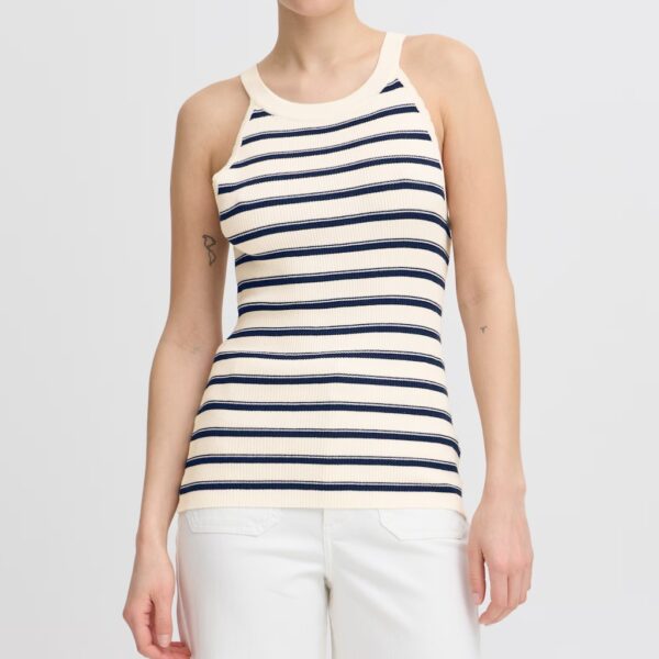 IRFANTO TO2 Striped Navy/ White Tank Top- ATELIER RÊVE - Image 3