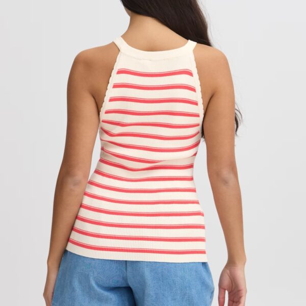 IRFANTO TO2 Striped Red/ White Tank Top- ATELIER RÊVE - Image 4