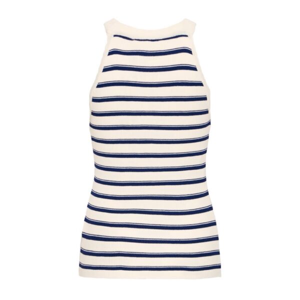 IRFANTO TO2 Striped Navy/ White Tank Top- ATELIER RÊVE - Image 2