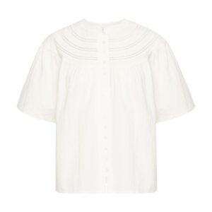IRBRIT SS Blouse White - ATELIER RÊVE