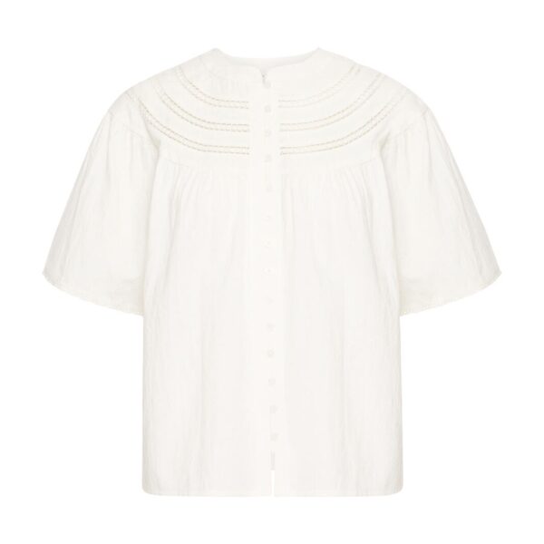 IRBRIT SS Blouse White - ATELIER RÊVE