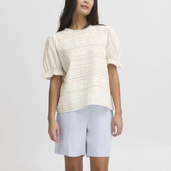 IRGINA SS Blouse Eggshell - ATELIER RÊVE - Image 4