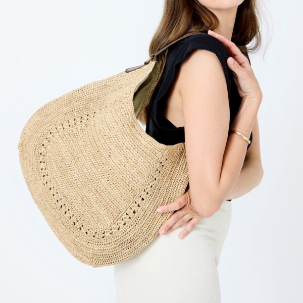 Raffia bag Meva natural - IBELIV - Image 2