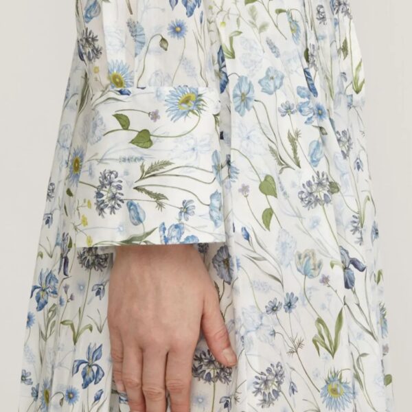 ODETTE dress cotton floral blue - XACUS - Image 4