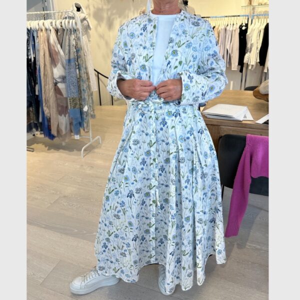 ODETTE dress cotton floral blue - XACUS - Image 6