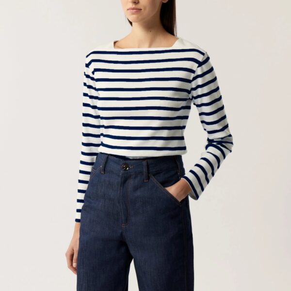 Shirt KATY striped white/navy - SOEUR - Image 2