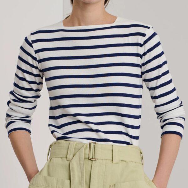 Shirt KATY striped white/navy - SOEUR - Image 4