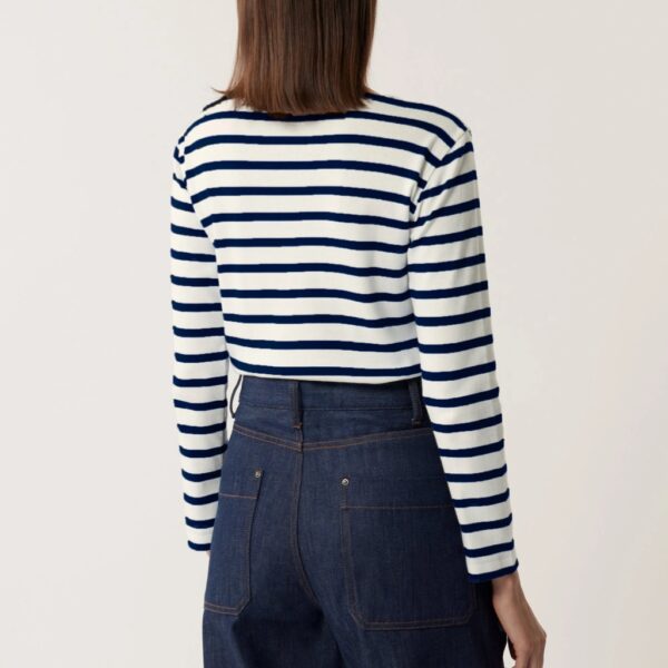Shirt KATY striped white/navy - SOEUR - Image 3