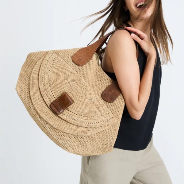 Raffia bag LAZA II natural - IBELIV - Image 6