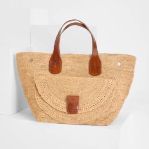 Raffia bag LAZA II natural - IBELIV