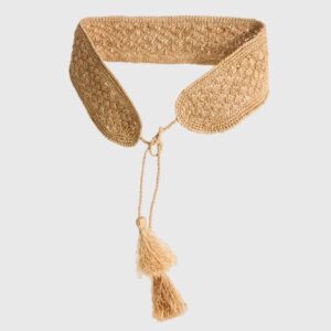 Raffia belt BIKA natural - IBELIV