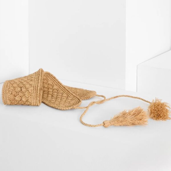 Raffia belt BIKA brown - IBELIV - Image 6