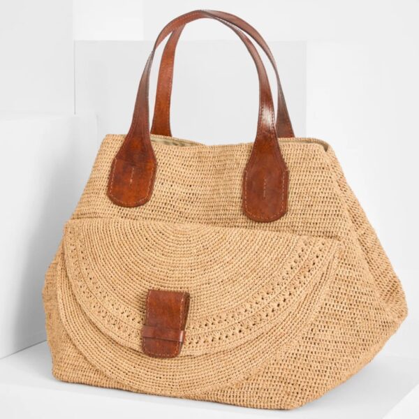 Raffia bag LAZA II natural - IBELIV - Image 8