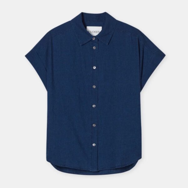 Shirt sh sleeve denim blue - CLOSED