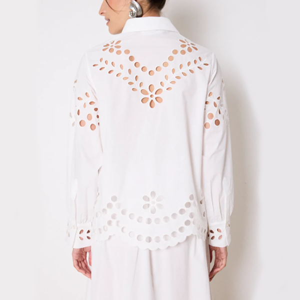 Shirt embroidered white - NOTSHY - Image 2
