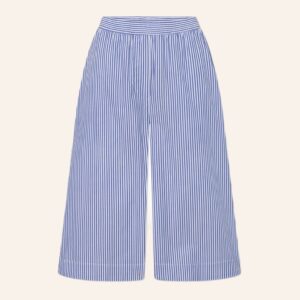 Peche cotton stripe shorts blue - RUE DE TOKYO