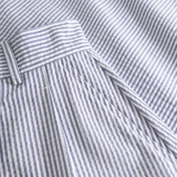 Pen Heavy Seersucker Stripe Blue - RUE DE TOKYO - Image 6