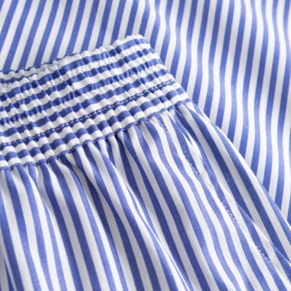 Peche cotton stripe shorts blue - RUE DE TOKYO - Image 8