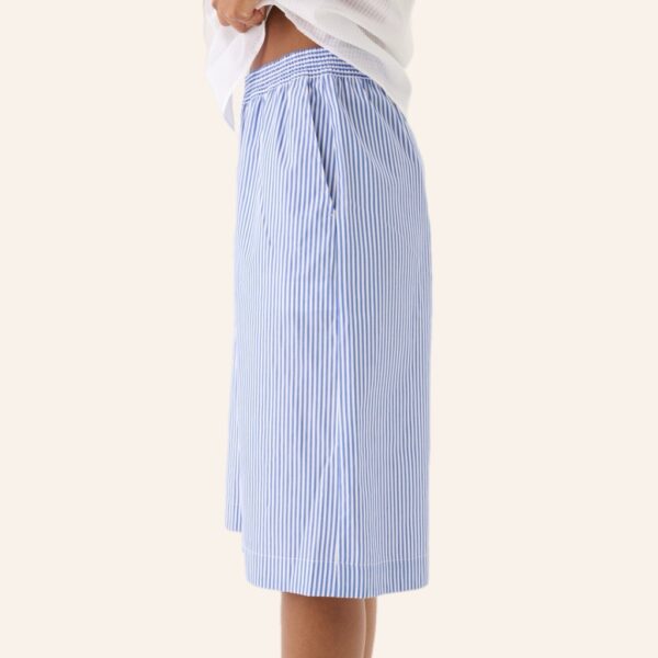 Peche cotton stripe shorts blue - RUE DE TOKYO - Image 6