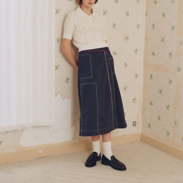 Skirt JAQUIME navy - LE MONT SAINT MICHEL - Image 2