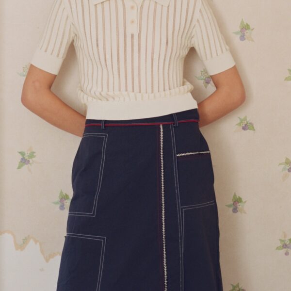 Skirt JAQUIME navy - LE MONT SAINT MICHEL - Image 4