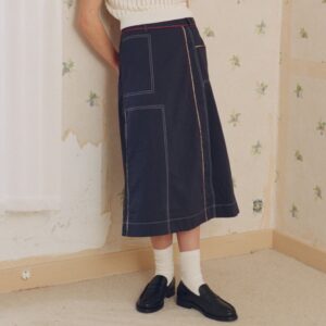 Skirt JAQUIME navy - LE MONT SAINT MICHEL