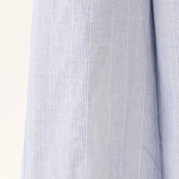 Wide linen trousers blue stripe - RUE DE TOKYO - Image 5