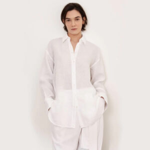 TESSA shirt linen white - XACUS
