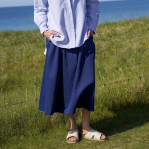 Skirt PEN DENIM INDIGO - RUE DE TOKYO
