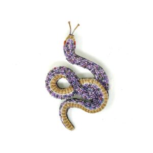 Amethyst Snake Brooch - TROVELORE