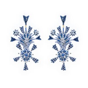 Blue Vow Heart Earrings - TROVELORE