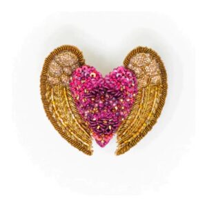 Heart Wings Brooch Pin - TROVELORE