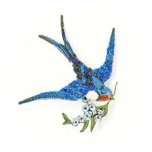 Peace Swallow Big Brooch Pin - TROVELORE