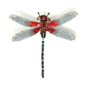 Rubyspot Damselfly Brooch - TROVELORE