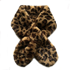 Faux fur scarf leo -IRMAS HUS