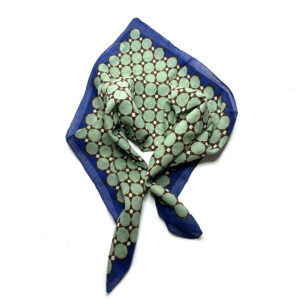 Cotton scarf abstract print jade - ÉPICE