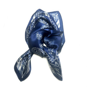 Silk Scarf small bandana blue - IRMAS HUS