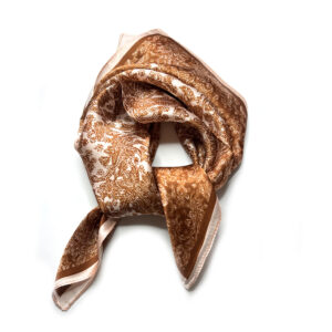 Silk Scarf small rust print - IRMAS HUS