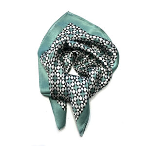 Silk Scarf small jade geometrical pattern - IRMAS HUS