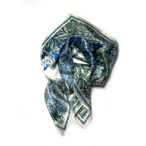 Silk scarf medium panther blue - IRMAS HUS