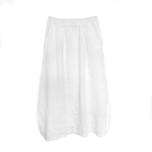 Linen skirt white - IRMAS HUS