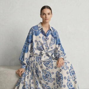 Shirt blue print - MAX & ENJOY